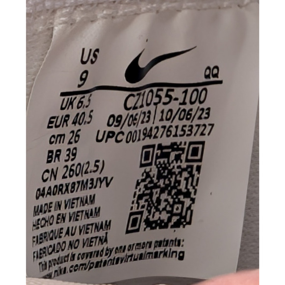 Nike Womens Blazer Mid 77 Next Nature White Black Retro Athletic Sneakers Size 9 - Picture 8 of 9